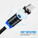 USB to Micro USB Magnetic Metal Connector Nylon Two-color Braided Magnetic Data Cable, Cable Length: 1m(Silver)