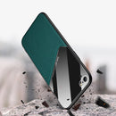 For iPhone 6/6S All-inclusive Leather + Organic Glass Phone Case With Metal Iron Sheet(Orange)