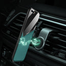 For iPhone 7 Plus/8 Plus All-inclusive Leather + Organic Glass Phone Case With Metal Iron Sheet(Blue)