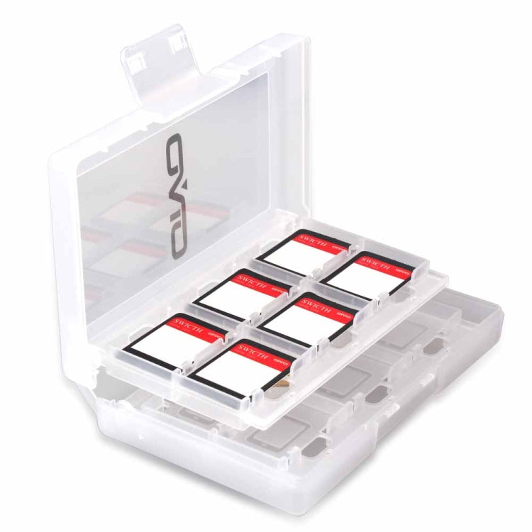 OIVO IV-SW029 24in1 Game Memory Card Storage Box Card Case Holder For Nintendo Switch(White)
