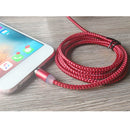 3 in 1 USB to 8 Pin + Type-C/USB-C + Micro USB Magnetic Metal Interface Nylon Braided Charging Cable, Length: 1m(Red)