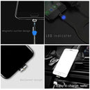 3 in 1 USB to 8 Pin + Type-C/USB-C + Micro USB Magnetic Metal Interface Nylon Braided Charging Cable, Length: 1m(Red)