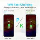 Portable QC3.0 18W USB Port Universal Quick Charging Charger, EU Plug(Black)