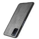 For Oppo A92/A52/A72 Shockproof Crocodile Texture PC + PU Case(Black)
