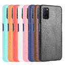 For Oppo A92/A52/A72 Shockproof Crocodile Texture PC + PU Case(Black)