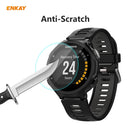For Garmin Forerunner 735 / 735XT 2 PCS ENKAY Hat-Prince 0.2mm 9H 2.15D Curved Edge Tempered Glass Screen Protector Watch Film