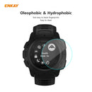 For Garmin Instinct Tactical 2 PCS ENKAY Hat-Prince 0.2mm 9H 2.15D Curved Edge Tempered Glass Screen Protector Watch Film