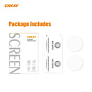 For Garmin Swim 2 2 PCS ENKAY Hat-Prince 0.2mm 9H 2.15D Curved Edge Tempered Glass Screen Protector Watch Film
