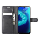For Motorola Moto G8 Power Lite Litchi Texture Horizontal Flip Protective Case with Holder & Card Slots & Wallet(Black)