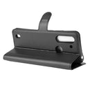 For Motorola Moto G8 Power Lite Litchi Texture Horizontal Flip Protective Case with Holder & Card Slots & Wallet(Black)