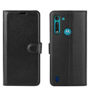 For Motorola Moto G8 Power Lite Litchi Texture Horizontal Flip Protective Case with Holder & Card Slots & Wallet(Black)