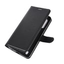 For Motorola Moto G8 Power Lite Litchi Texture Horizontal Flip Protective Case with Holder & Card Slots & Wallet(Black)
