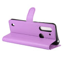 For Motorola Moto G8 Power Lite Litchi Texture Horizontal Flip Protective Case with Holder & Card Slots & Wallet(Purple)