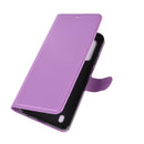 For Motorola Moto G8 Power Lite Litchi Texture Horizontal Flip Protective Case with Holder & Card Slots & Wallet(Purple)