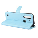 For Motorola Moto G8 Power Lite Litchi Texture Horizontal Flip Protective Case with Holder & Card Slots & Wallet(Blue)