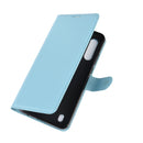 For Motorola Moto G8 Power Lite Litchi Texture Horizontal Flip Protective Case with Holder & Card Slots & Wallet(Blue)