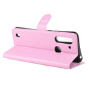 For Motorola Moto G8 Power Lite Litchi Texture Horizontal Flip Protective Case with Holder & Card Slots & Wallet(Pink)