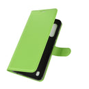 For Motorola Moto G8 Power Lite Litchi Texture Horizontal Flip Protective Case with Holder & Card Slots & Wallet(Green)