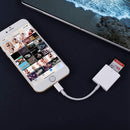 ZS-KL21810 8 Pin to SD Card Camera Card Reader Adapter, Compatible with IOS 13 and Previous Versions System