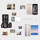 ZS-KL21810 8 Pin to SD Card Camera Card Reader Adapter, Compatible with IOS 13 and Previous Versions System