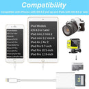 ZS-KL21810 8 Pin to SD Card Camera Card Reader Adapter, Compatible with IOS 13 and Previous Versions System
