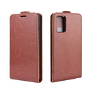 For Samsung Galaxy Note20 R64 Texture Single Vertical Flip Leather Protective Case with Card Slots & Photo Frame(Brown)