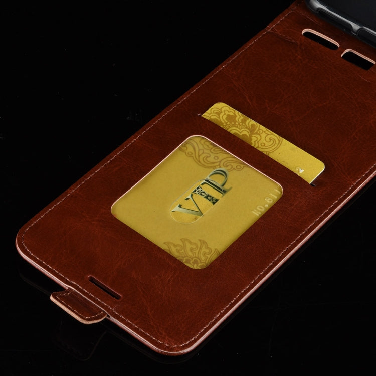 For Samsung Galaxy Note20 R64 Texture Single Vertical Flip Leather Protective Case with Card Slots & Photo Frame(Brown)