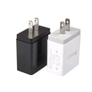 2 in 1 1m USB to Micro USB Data Cable + 30W QC 3.0 4 USB Interfaces Mobile Phone Tablet PC Universal Quick Charger Travel Charger Set, US Plug(Black)