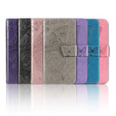 For OPPO A52/A72/A92 Butterfly Love Flower Embossed Horizontal Flip Leather Case with Bracket / Card Slot / Wallet / Lanyard(Blue)