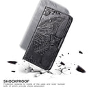 For OPPO A52/A72/A92 Butterfly Love Flower Embossed Horizontal Flip Leather Case with Bracket / Card Slot / Wallet / Lanyard(Gray)