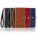 For OPPO A52/A72/A92 Retro Solid Color Leather Buckle Phone Case with Lanyard & Photo Frame & Card Slot & Wallet & Stand Function(Red)