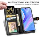For OPPO A52/A72/A92 Retro Solid Color Leather Buckle Phone Case with Lanyard & Photo Frame & Card Slot & Wallet & Stand Function(Red)