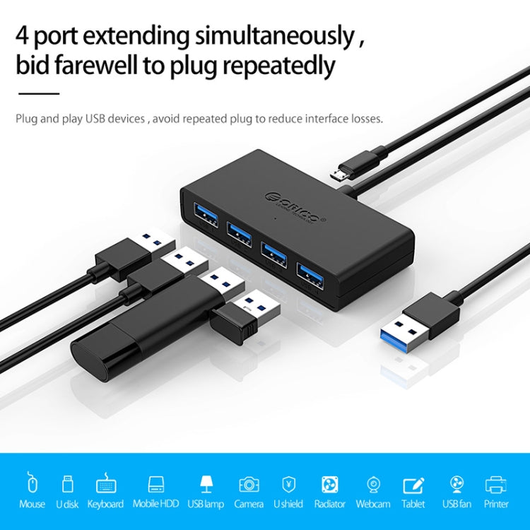 ORICO G11-H4-U3-100-BK 4 Ports USB 3.0 HUB
