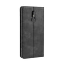 Magnetic Buckle Retro Crazy Horse Texture Horizontal Flip Leather Case for Nokia 3.2, with Holder & Card Slots & Photo Frame(Black)