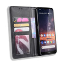 Magnetic Buckle Retro Crazy Horse Texture Horizontal Flip Leather Case for Nokia 3.2, with Holder & Card Slots & Photo Frame(Black)