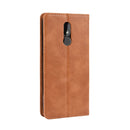 Magnetic Buckle Retro Crazy Horse Texture Horizontal Flip Leather Case for Nokia 3.2, with Holder & Card Slots & Photo Frame(Brown)