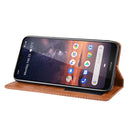 Magnetic Buckle Retro Crazy Horse Texture Horizontal Flip Leather Case for Nokia 3.2, with Holder & Card Slots & Photo Frame(Brown)