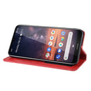 Magnetic Buckle Retro Crazy Horse Texture Horizontal Flip Leather Case for Nokia 3.2, with Holder & Card Slots & Photo Frame(Red)