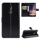 Retro Crazy Horse Texture Horizontal Flip Leather Case for Nokia 3.2, with Holder & Card Slots & Photo Frame(Black)