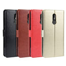Retro Crazy Horse Texture Horizontal Flip Leather Case for Nokia 3.2, with Holder & Card Slots & Photo Frame(Black)