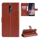 Retro Crazy Horse Texture Horizontal Flip Leather Case for Nokia 3.2, with Holder & Card Slots & Photo Frame(Brown)