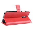 Retro Crazy Horse Texture Horizontal Flip Leather Case for Nokia 3.2, with Holder & Card Slots & Photo Frame(Red)