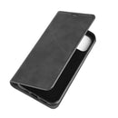 For iPhone 12 / 12 Pro Retro-skin Business Magnetic Suction Leather Case with Holder & Card Slots & Wallet(Black)