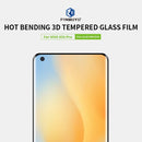 For vivo X50 Pro PINWUYO 9H 3D Hot Bending Tempered Glass Film(Black)