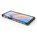 For OPPO Reno4 Shockproof Honeycomb PC + TPU Case(White)