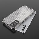 For OPPO Reno4 Shockproof Honeycomb PC + TPU Case(White)