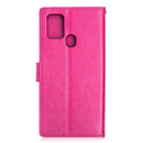 For Samsung Galaxy A21s Crazy Horse Texture Horizontal Flip Leather Case with Holder & Card Slots & Wallet & Photo Frame(Rose Red)