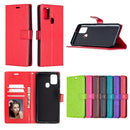 For Samsung Galaxy A21s Crazy Horse Texture Horizontal Flip Leather Case with Holder & Card Slots & Wallet & Photo Frame(Rose Red)