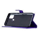 For Samsung Galaxy A21s Crazy Horse Texture Horizontal Flip Leather Case with Holder & Card Slots & Wallet & Photo Frame(Purple)