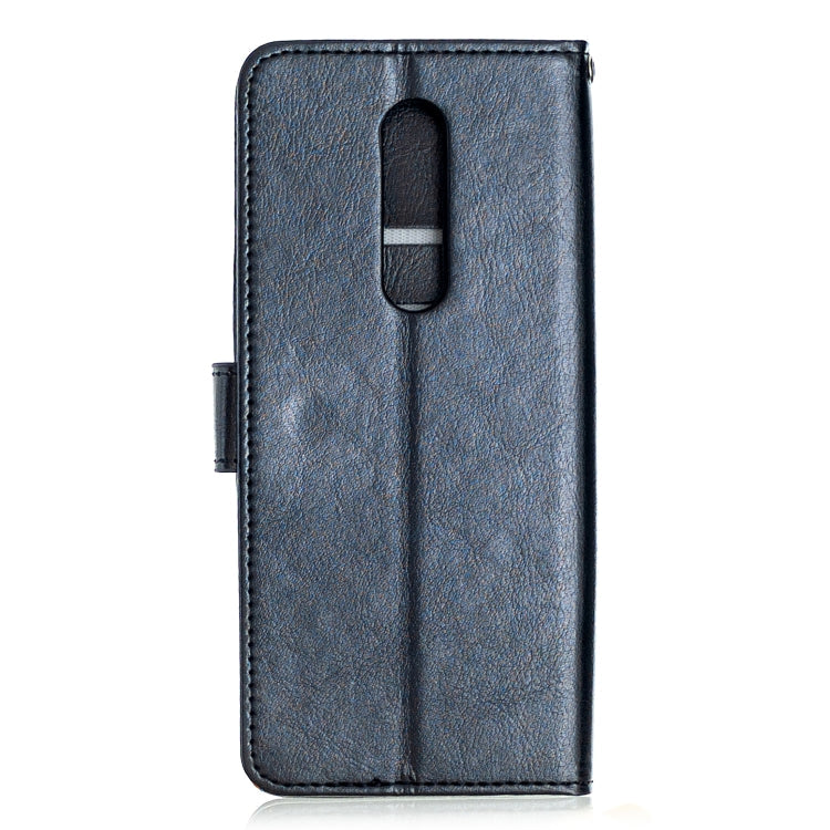 For OnePlus 8 Crazy Horse Texture Horizontal Flip Leather Case with Holder & Card Slots & Wallet & Photo Frame(Black)